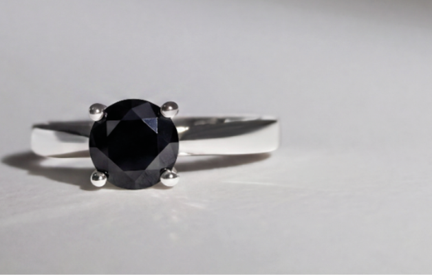 Black diamond engagement rings: A bold alternative style